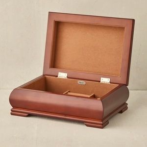 Mele & Co. Carmen Wooden Jewelry Box in Walnut Finish